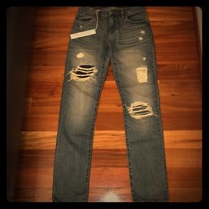 “THE GALAXY” RELAXED STRAIGHT LEG PANTS [BLANKNYC]